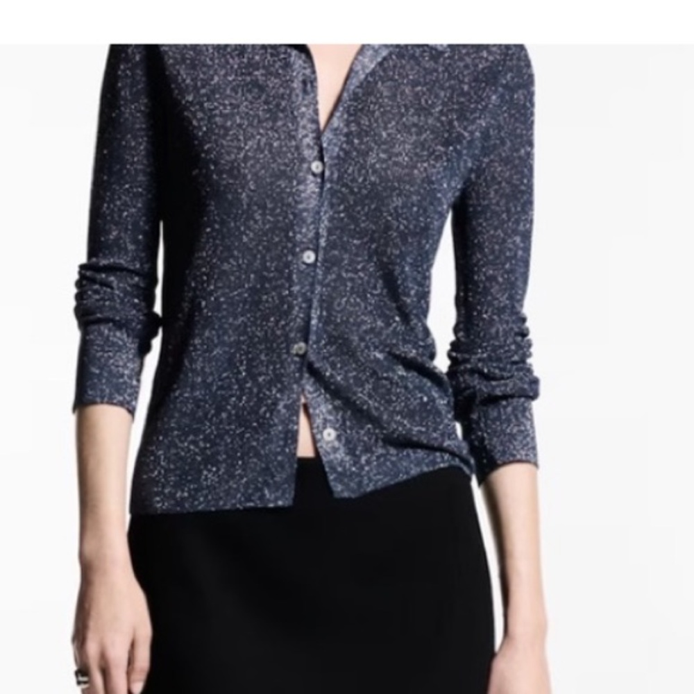 Mango Women’s Sparkling Navy Knit Cardigan